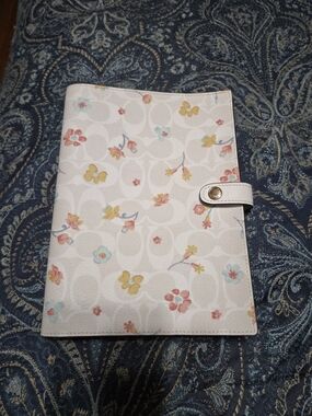 Coach Notebook in Signature Canvas with a Mystical Floral Print